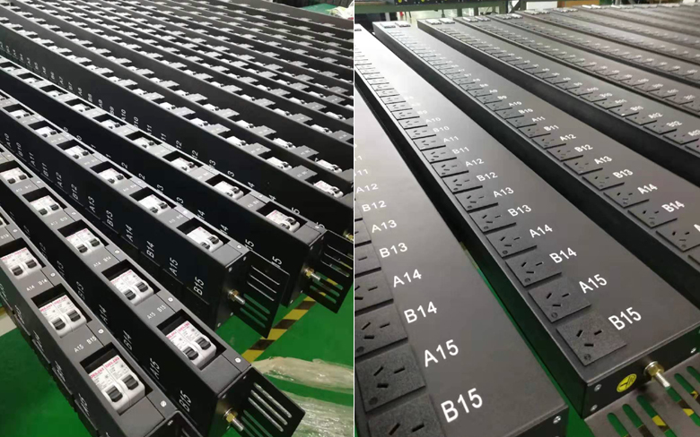 雙輸入PDU，30位國標10A，一位一控，定制PDU插座，鈑金PDU